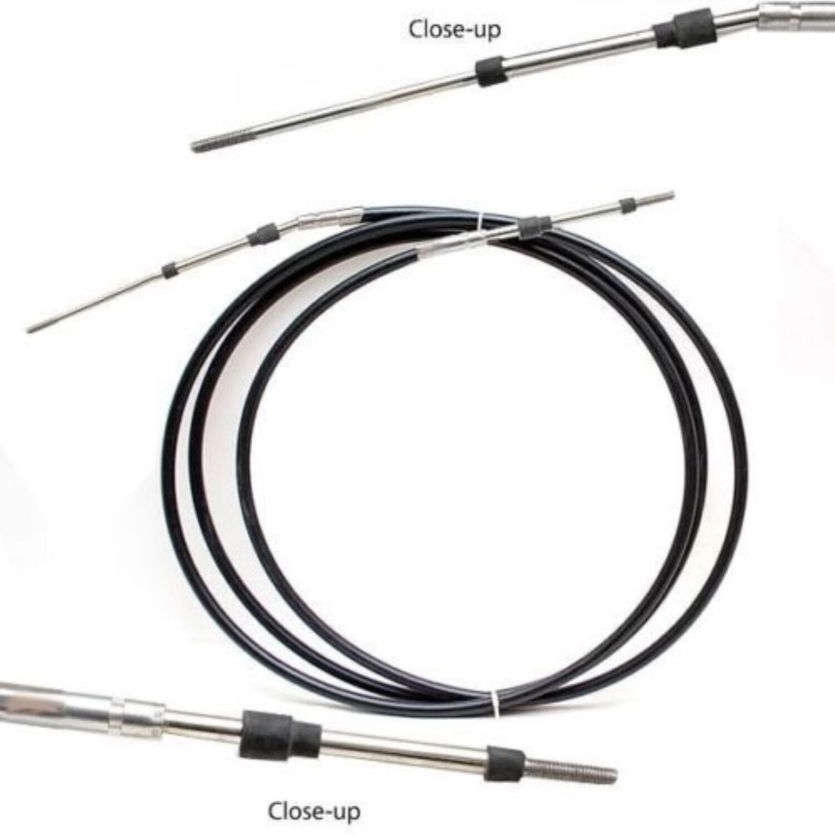 2x 8FT 33C Throttle Shift Control Cables Universal For Yamaha - Foto 4