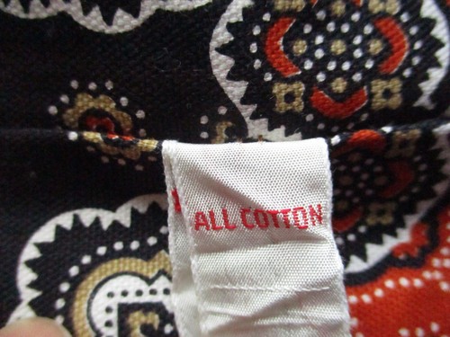 Rooster Square Burlap Bohemian Cotton Canvas Tie Mandala Red Black Tan White - Picture 3 of 7
