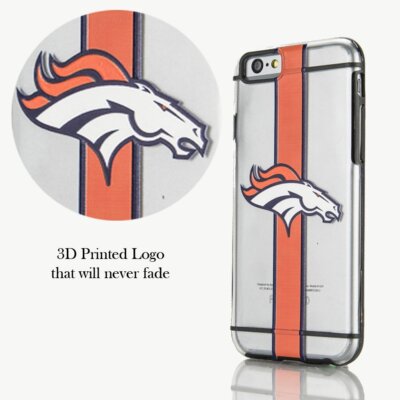 FOCO NFL Licensed Denver Broncos Hydro Clear Case For iPhone 6s 