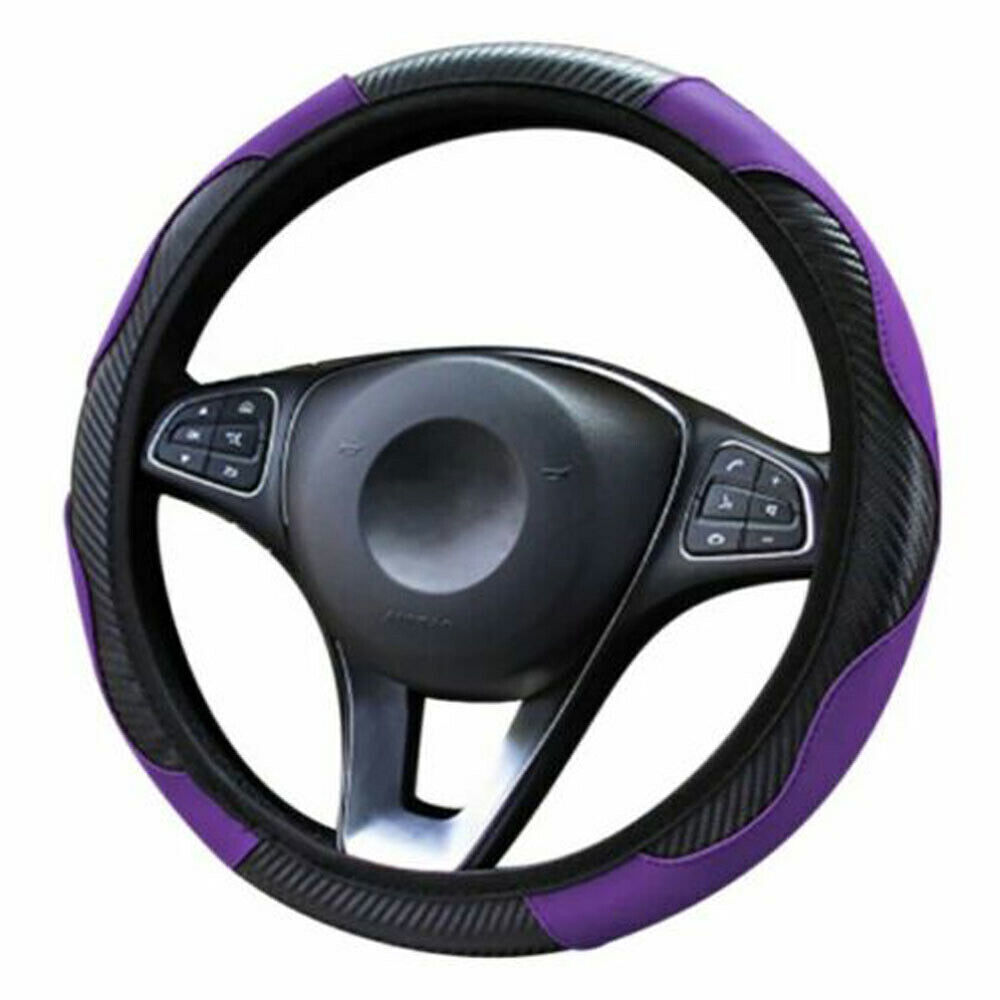 Car Steering Wheel Cover Microfiber Leather Steering Wheel Case 15