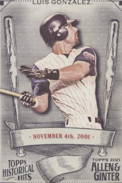2021 Topps Allen & Ginter's - Luis Gonzalez #HH-5 - 1 of 1