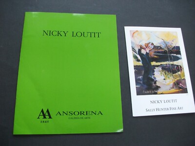 NICKY LOUTIT ARTIST PAINTER 2 X EXHIBITION CATALOGUES ONE SIGNED