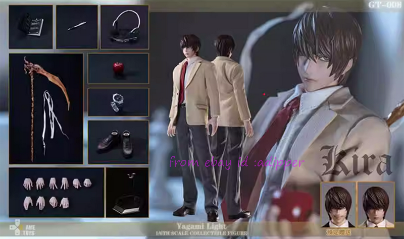 GAMETOYS GT-008 デスノート 夜神月 1/6フィギュア GAMETOYS GT-008 1/6 DEATH NOTE Yagami Light Articular Action
