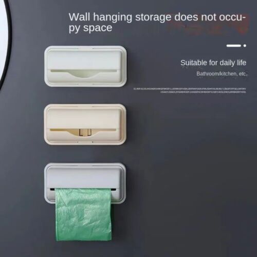 Dispensador bolsas de plástico contenedor almacenamiento cajas basura bolsas almacenamiento sbox - Imagen 1 de 13