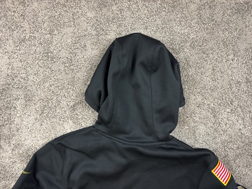 Nike Dallas Cowboy Hoodie Small Salute To Service Black Green Accents Pockets - Picture 10 of 16