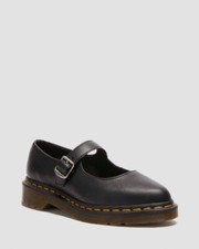 Dr. Martens Women's Elphie Virginia Leather Mary Jane Premium Shoes Black