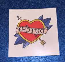 DUTCH BROS TATTOO Drop for June 28th 2024 Heart Arrow Blue Yellow Red