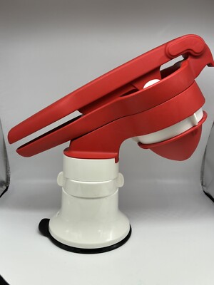 New Tupperware Fusion Master Press Master Juicer & Accessory Red with Base NOS