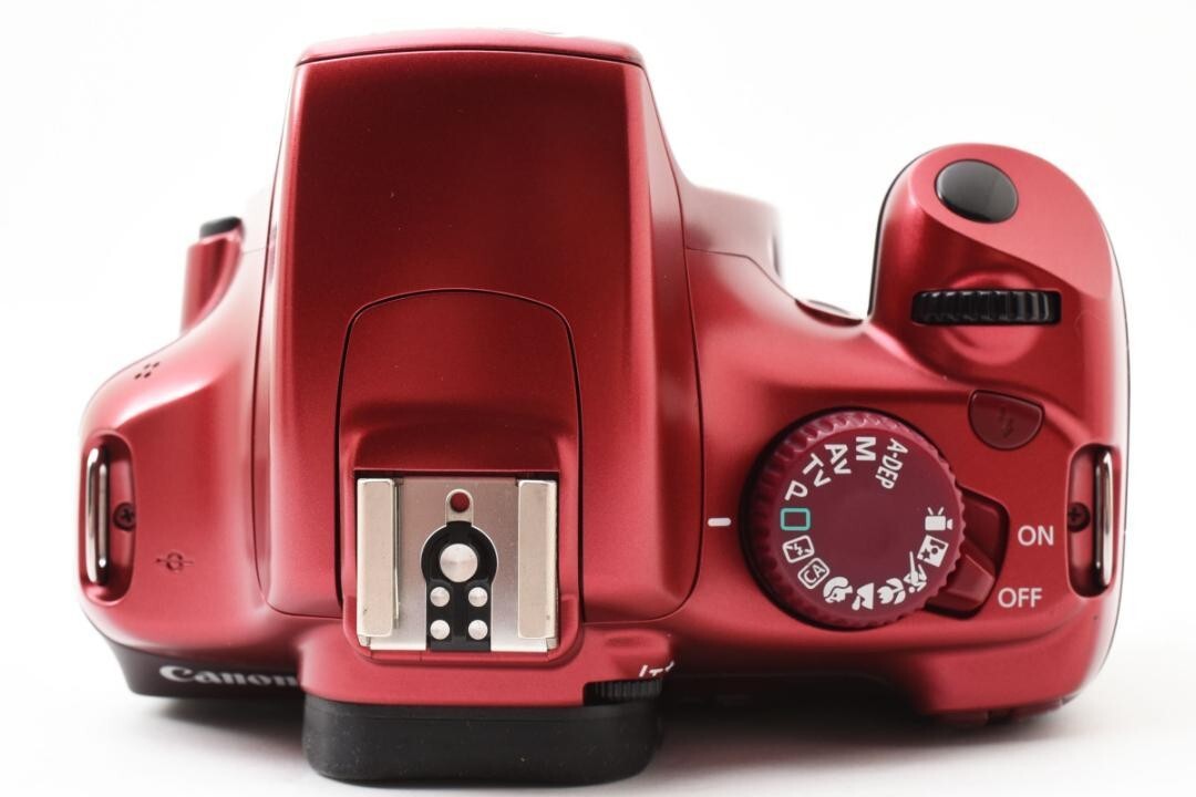 Canon EOS Kiss X50 Digital Camera Red EF 35-80mm/EF 80-200mm