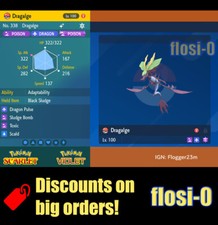 6IV Shiny Dragalge Pokemon Scarlet and Violet