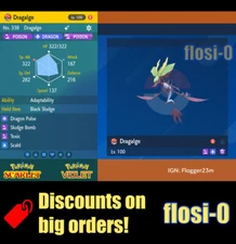 6IV Shiny Dragalge Pokemon Scarlet and Violet