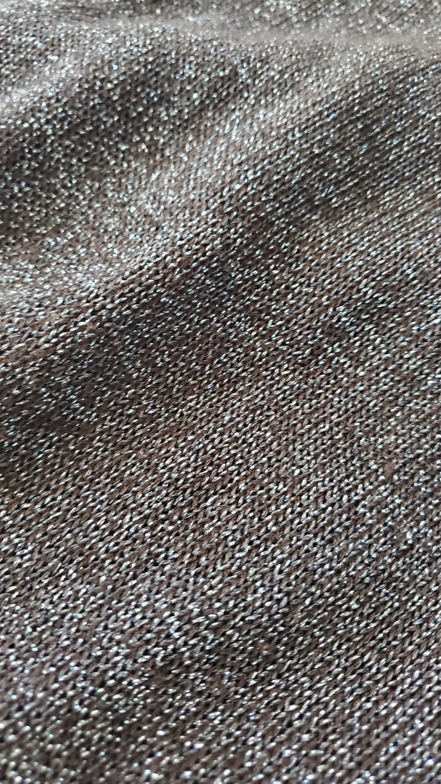 Vintage 70s Disco Wenjilli 5/6 Black Blue Metallic Knit Maxi Dress Cowl Gown S