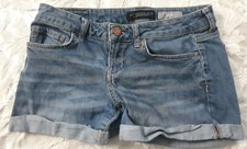 Womens Aeropostale Midi Distressed Jeans Shorts Size 4