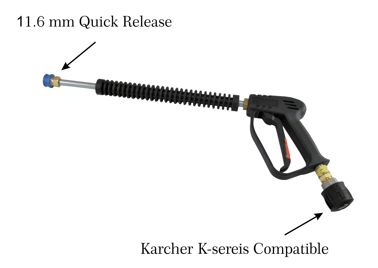 Pressure Washer Quick Release Gun & Lance Wash Turbo Nozzle Karcher K2