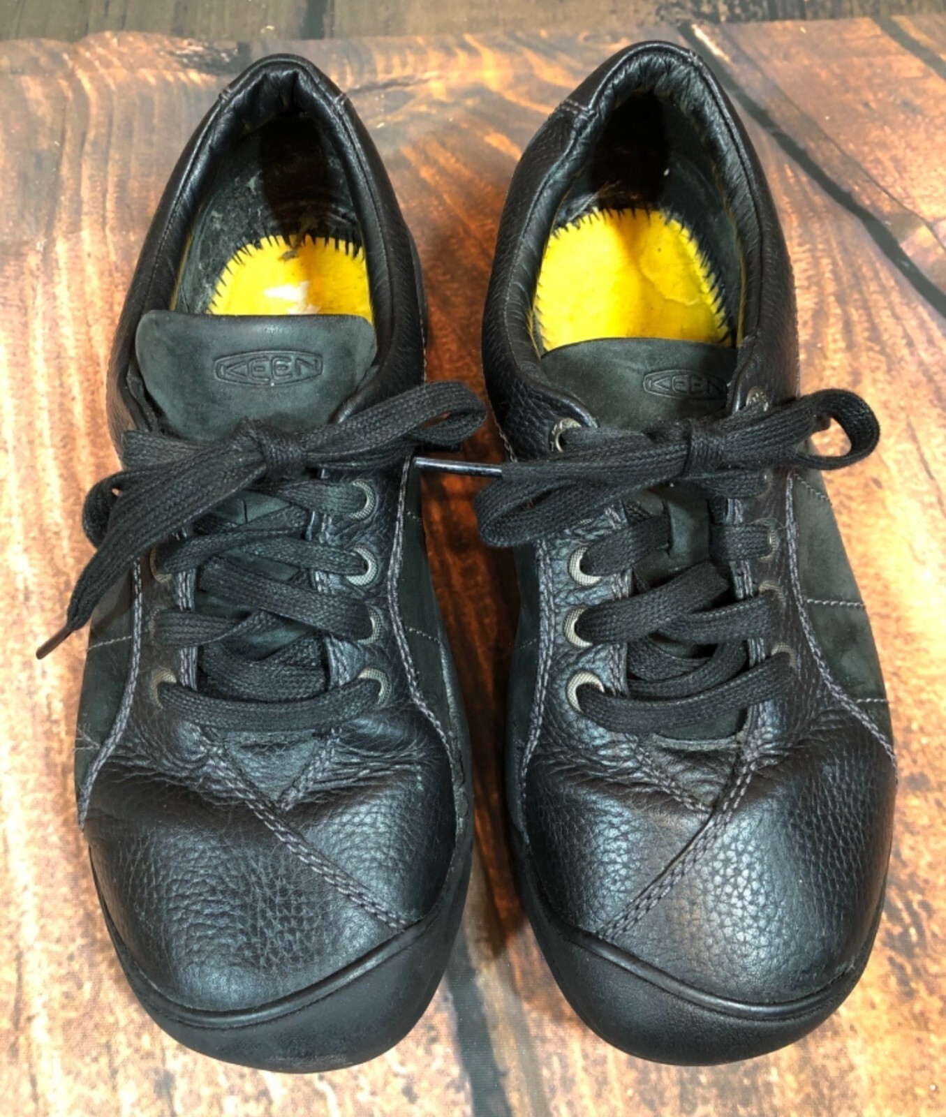 Keen Presidio Oxford Scarpe da Passeggio Escursionismo Nero Pelle Donna 8 38 5 (w5b)