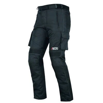 B:O:S Motorradhose Herren Textil Cargo wasserdicht Motorrad Hose Gr XS-5XL