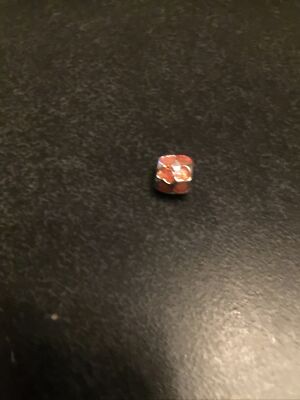 1 x Universal Charm mit rosa Herzen / einzigartige Perlen und Geschenke 10x8xLoch 4,5mm.