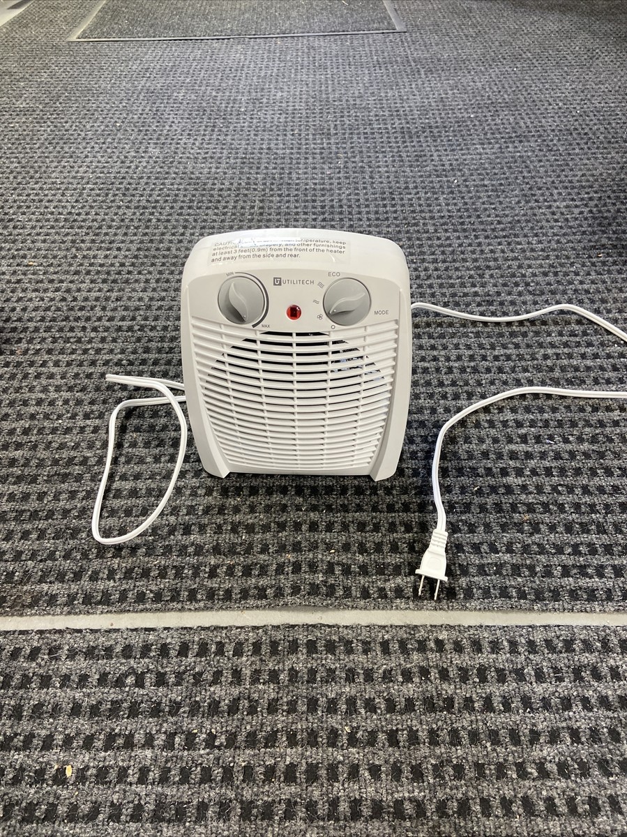 Utilitech 1500-Watt Fan Compact Personal Indoor Electric Fan Forced Heater  | eBay