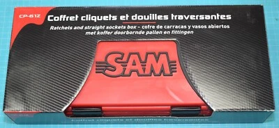 Coffret de cliquets et douilles traversants 1/4 et 3/8" SAM CP-61Z neuf - Photo 1/2