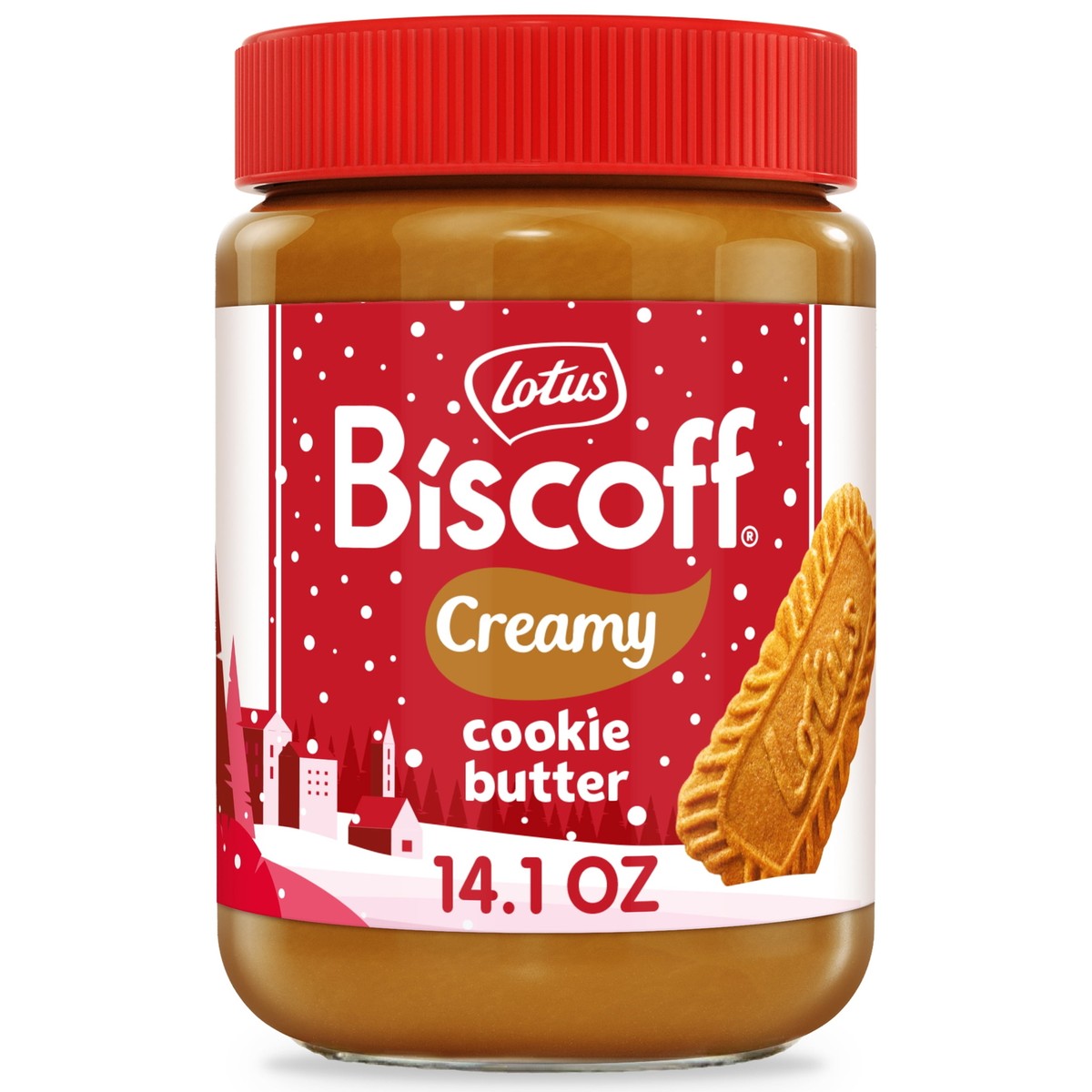 Biscoff Cookie Butter, Lotus Creamy Nut-Free Spread, 14.1 oz Jar