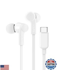 Belkin SoundForm Wired Earbuds with USB-C Connector, in-Ear Earphones w/Micro