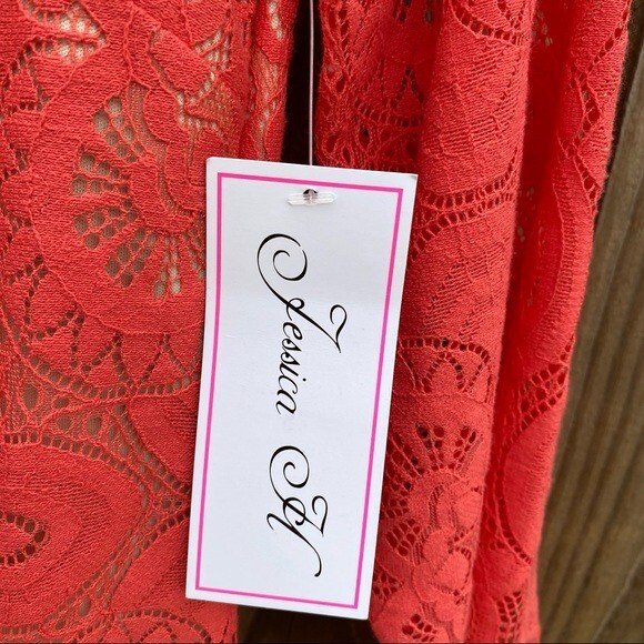 NWT Jessica H Coral Paisley Lace Dress | eBay NWT Jessica H Coral Paisley Lace Dress | eBay