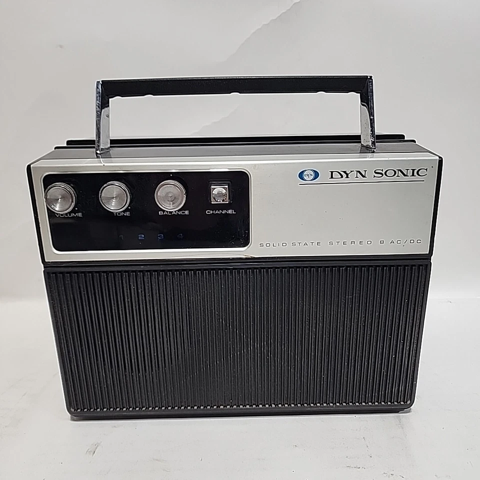 Reproductor estéreo de 8 pistas de estado sólido DYN Electronics Sonic DS-876P AC/DC Japón Foto 2 de 4