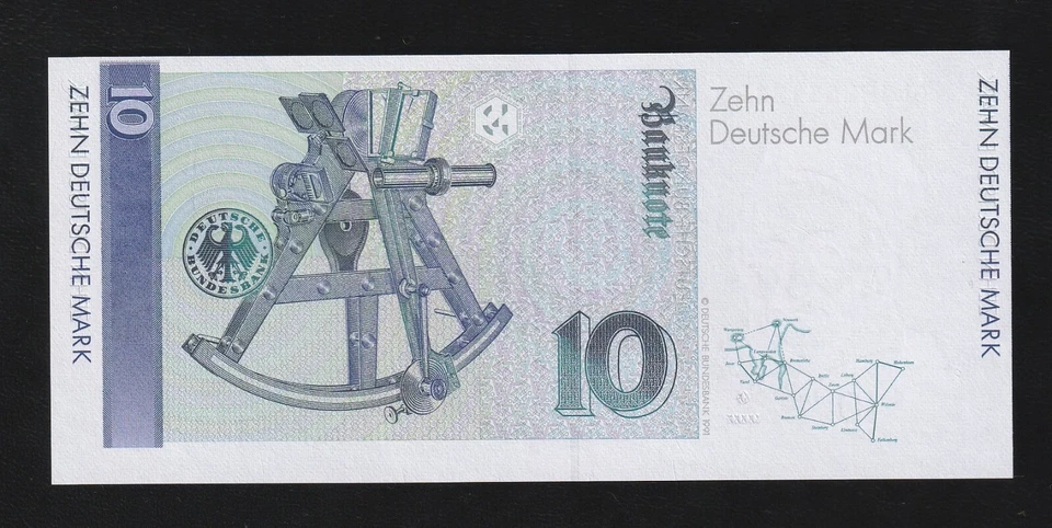 Germany Federal Republic 10 Mark, 1993, P-38cz, UNC, ERROR !!! - Image 2 of 2
