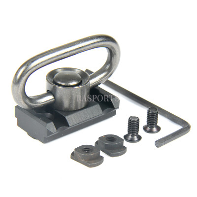 M-LOK Push Button QD Sling Swivel Mount Quick Release Rail