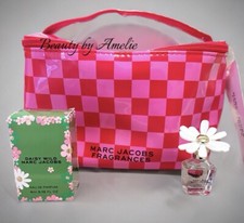 Marc Jacobs Glossy Vanity Bag & Daisy Wild EDP 4ml Travel Perfume Pouch BNIB