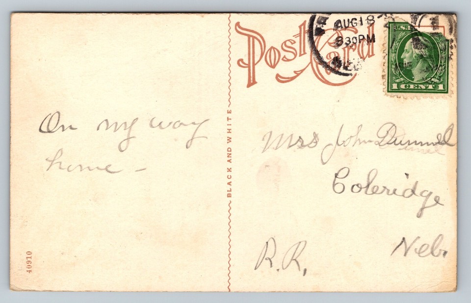 Christian Church Falls City Nebraska Vintage Postcard 1920 eBay