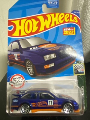 Hot Wheels Retro Racers '87 Ford Sierra Cosworth 1/64 Blue With 10 Spoke Wheels