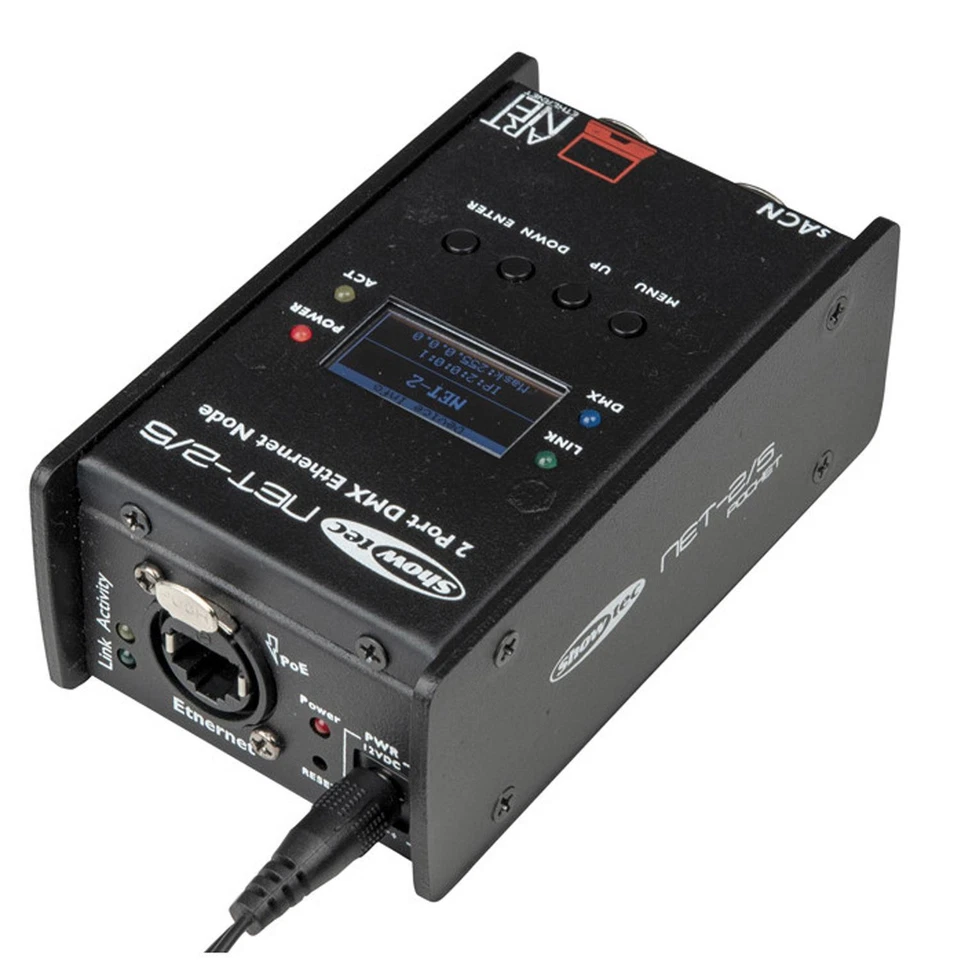 Showtec NET-2/5 Pocket Artnet Node 5 Pin XLR Network Routing DMX - Image 2 of 3