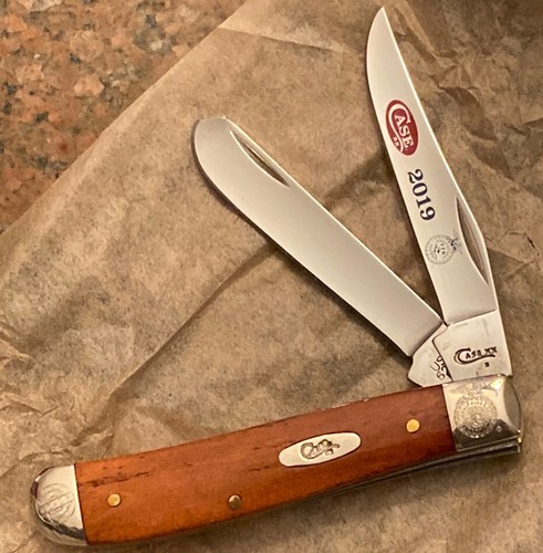 2019 CASE FFA CO-OP KNIFE Chestnut Bone Smooth Mini Trapper - Picture 5 of 7