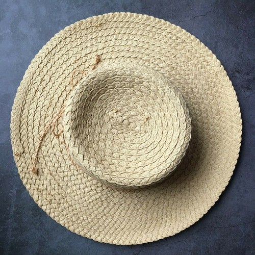Tommy Bahama Natural Braided Straw Sun Hat One Size Fits All 15" - Picture 10 of 12