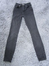 Madewell Jeans Women  s 24 Medium High Riser Skinny Skinny Wash Black Slim Bottom