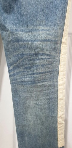 RAG & BONE Pale Blue Cotton Blend Stripe Slim Fit Jeans Trousers Pants Sz:27 - Picture 8 of 11