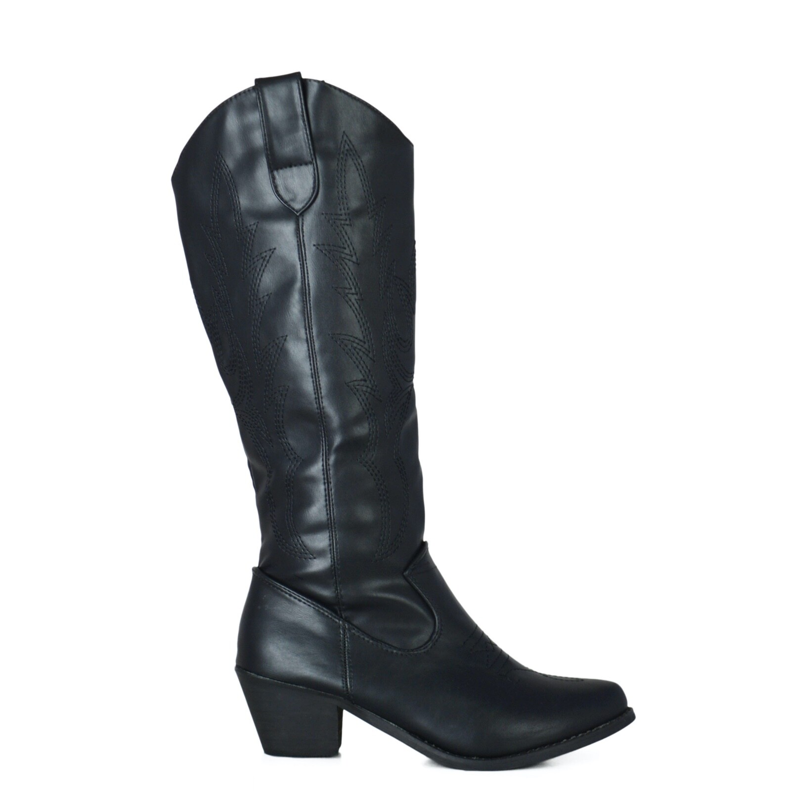 Bota Campera para Mujer estilo Cowboy Color Negro