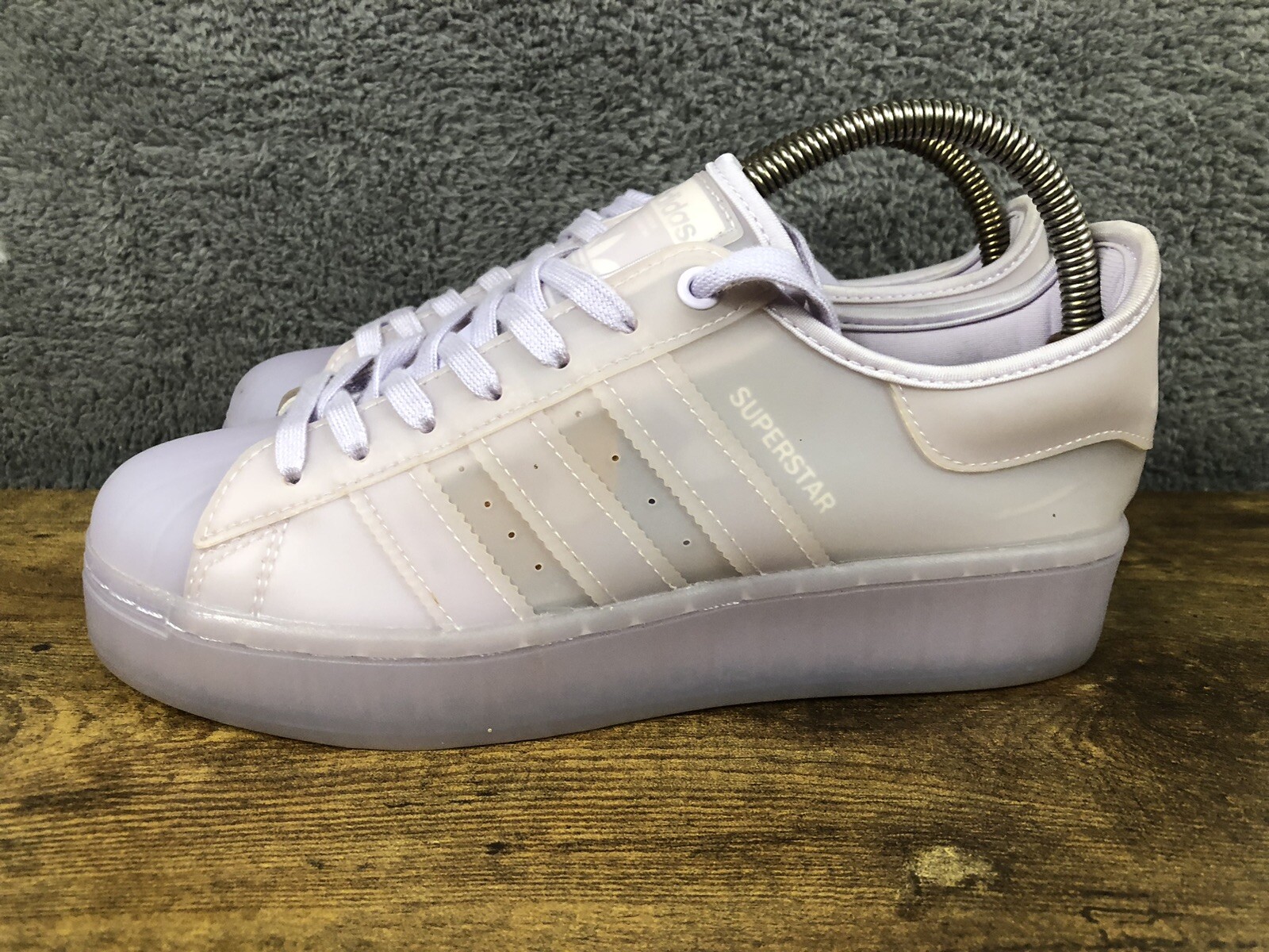 Adidas Womens Superstar Jelly FX4323 Purple /Pink Casual Shoes Sneakers Size 6.5 image 8