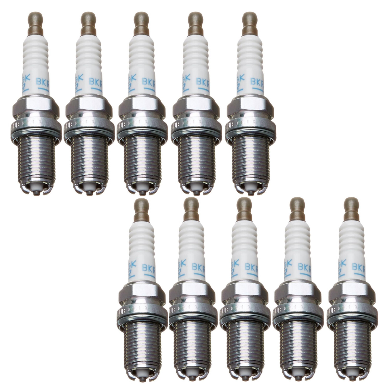 NGK Standard Spark Plug Set 10 Pieces 7969 For Porsche Carrera GT 5.7 V10