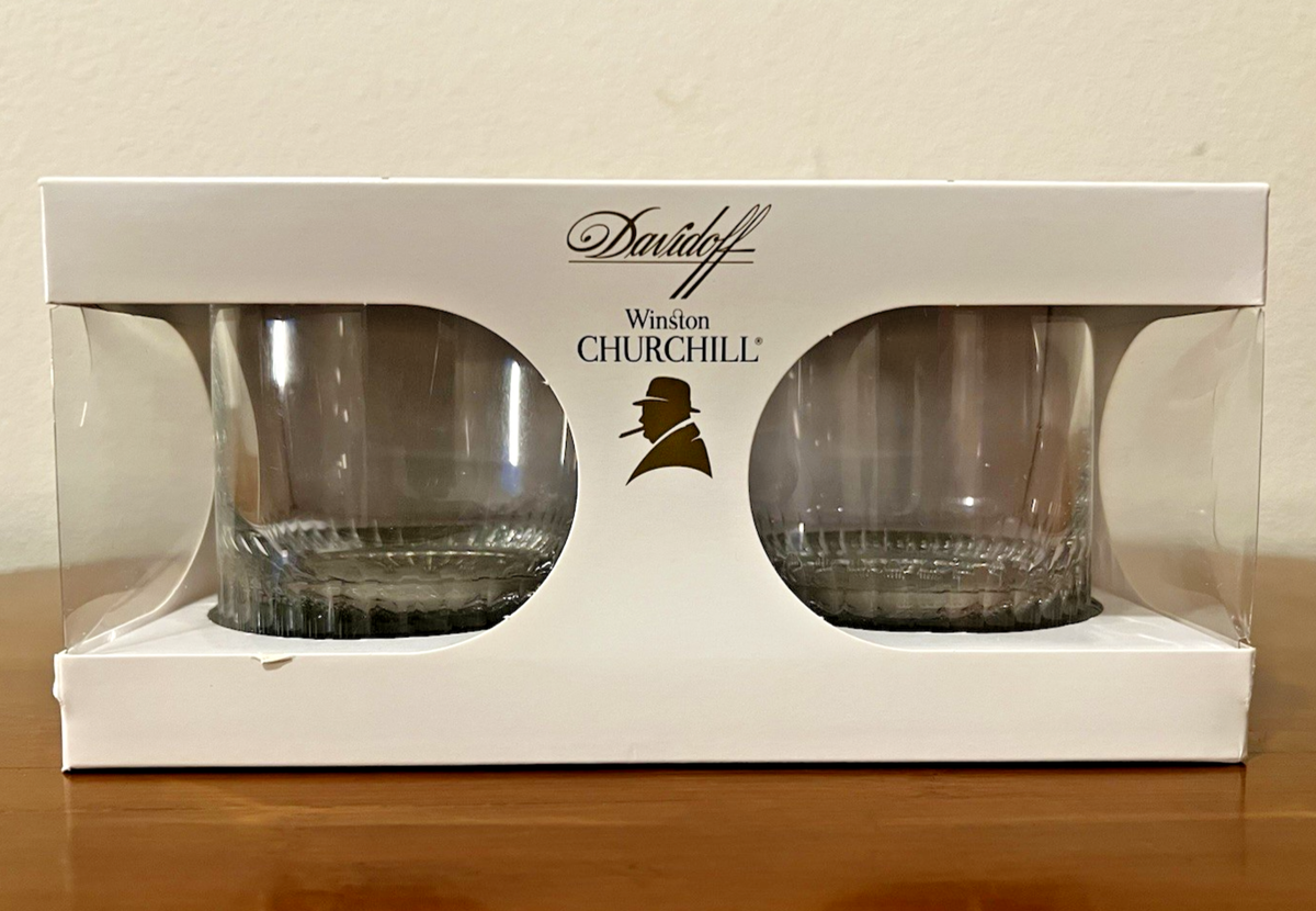 Davidoff Winston Churchill Cigar Spirit / Rocks Glasses - Set of 