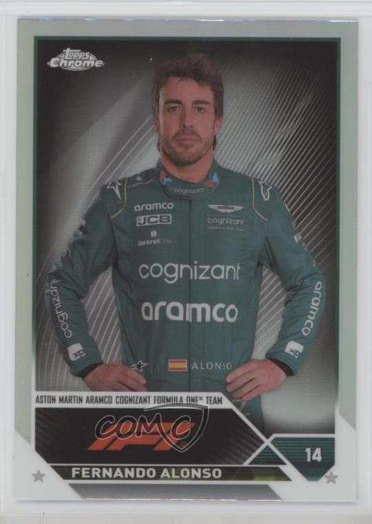 2023 Topps Chrome Formula 1 F1 Drivers Refractor Fernando Alonso #32 u0u
