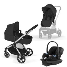 Cybex EOS Silver Frame/Aton G - Moon Black -BRAND NEW 