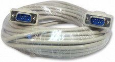 50 Foot DB9 9-Pin Serial Port Cable Male/Male RS232