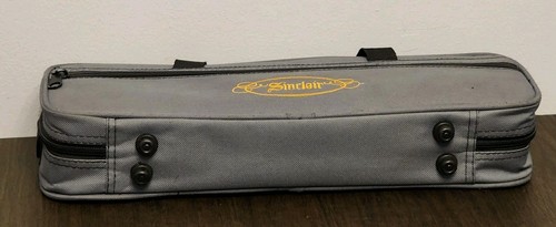 Rare SINCLAIR SFL200 C FLUTE Musical Instrument Nickel & Silver Plated w/Case - Picture 21 of 24