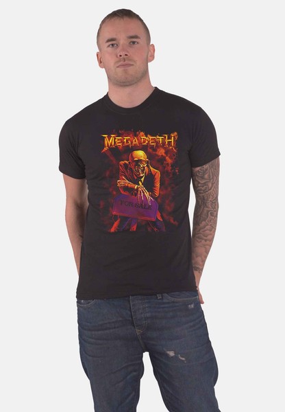 Megadeth T Shirt Peace Sells Band Logo Nue Offiziell Herren Schwarz Size XXL-image