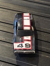 TYCO Curve Hugger HP2 Slot Car 6969 1968 '68 DODGE CHARGER Black 49 RUNS