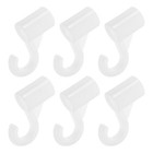  6 Pcs Wardrobe Hanging Rod Closet Bracket for Shelves End Support