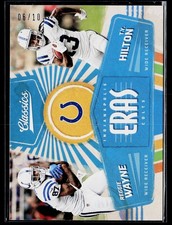 2018 Panini Classics #7 Reggie Wayne / T.Y. Hilton Eras Blue #/10