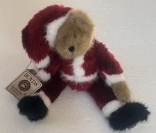 Boyd's Bear Head Bean Collection  'Santa Bearhugs' Best Dressed series #562753